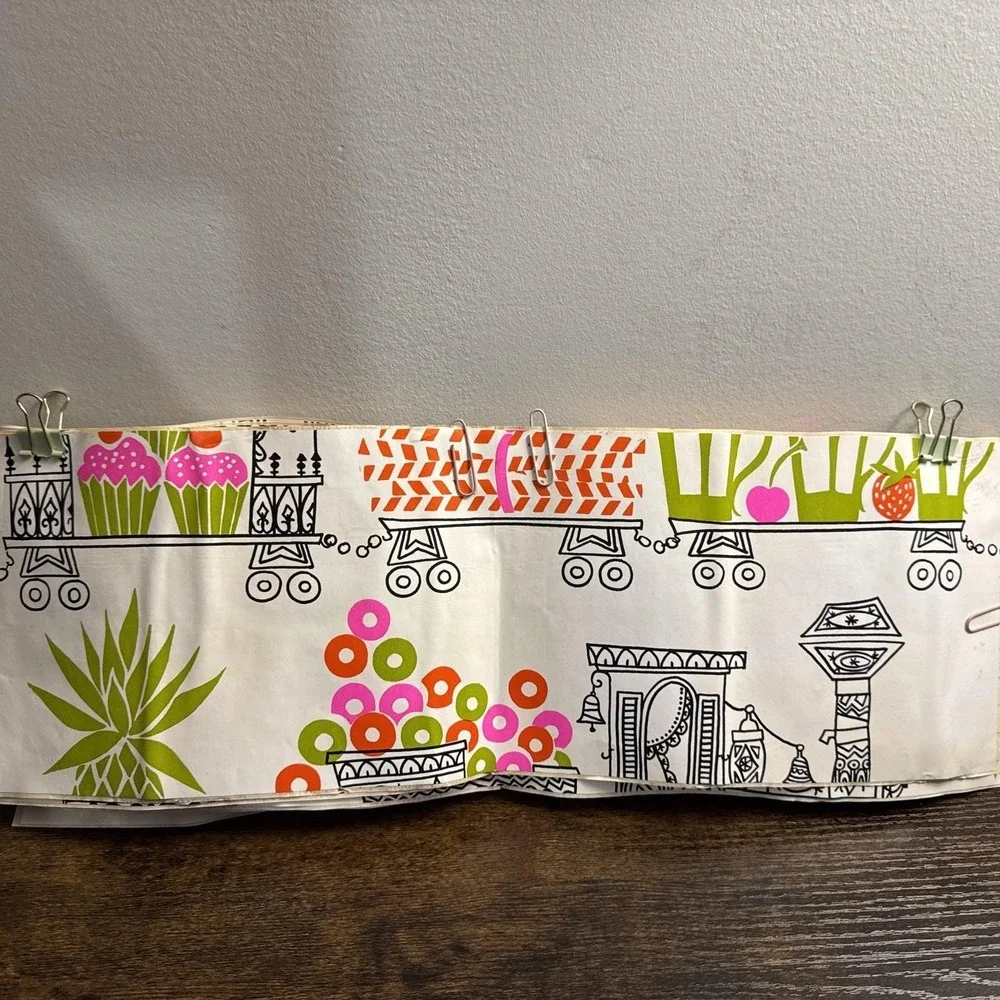 VTG 1960s Neon Contact Adhesive Paper Shelf Craft 15 Pieces 18